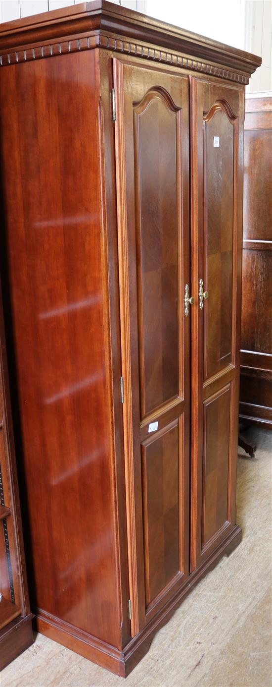 Mahogany two door wardrobe(-)